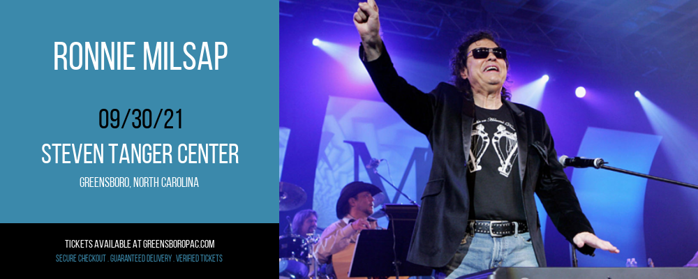 Ronnie Milsap at Steven Tanger Center tickets Ronnie Milsap at Steven Tanger Center