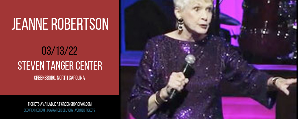 Jeanne Robertson [CANCELLED] at Steven Tanger Center