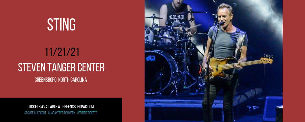 Sting at Steven Tanger Center tickets Sting at Steven Tanger Center