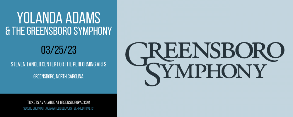 Yolanda Adams & The Greensboro Symphony at Steven Tanger Center