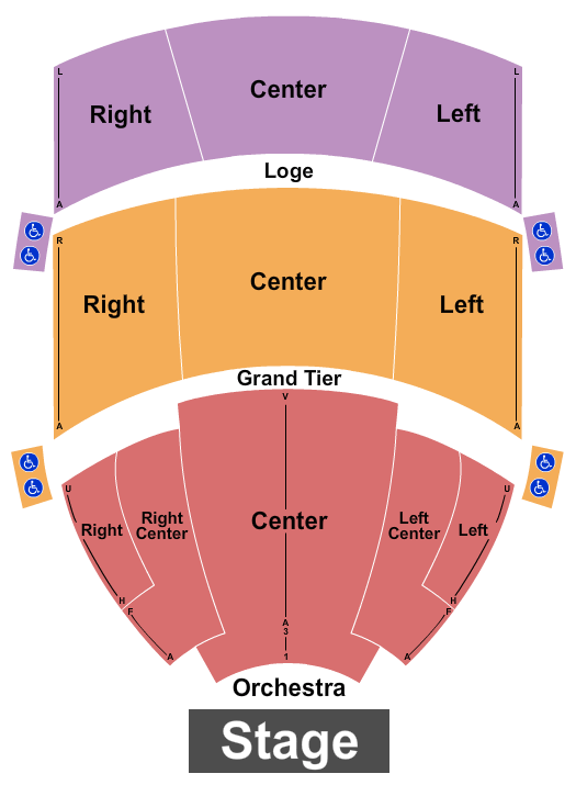 steven tanger center for the performing arts seating chart
