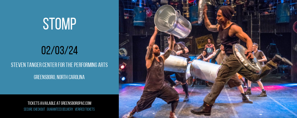 Stomp at Steven Tanger Center for the Performing Arts