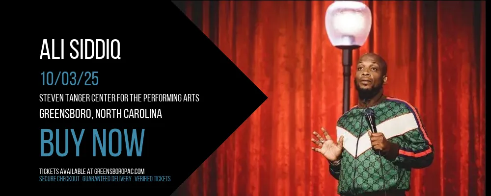 Ali Siddiq at Steven Tanger Center for the Performing Arts